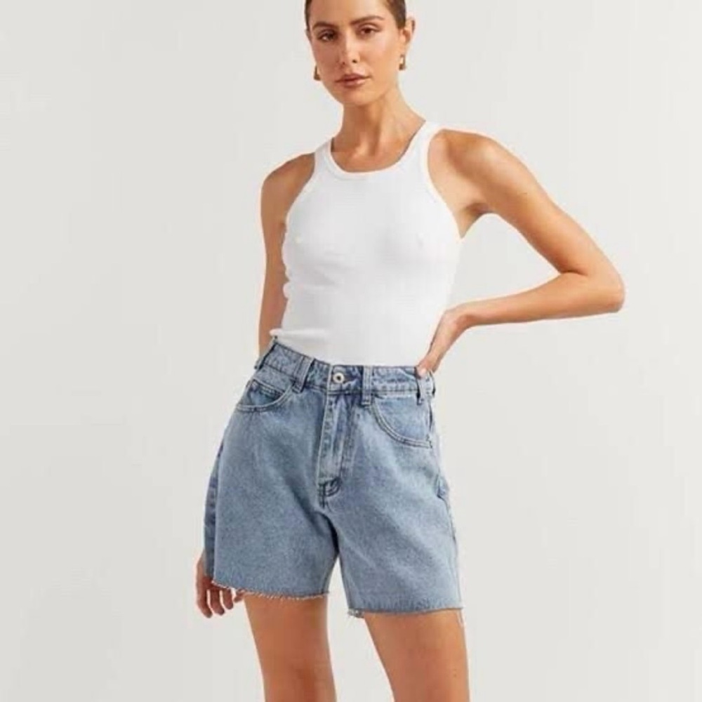 DISSH NWT Old School Blue Denim Shorts Size 6